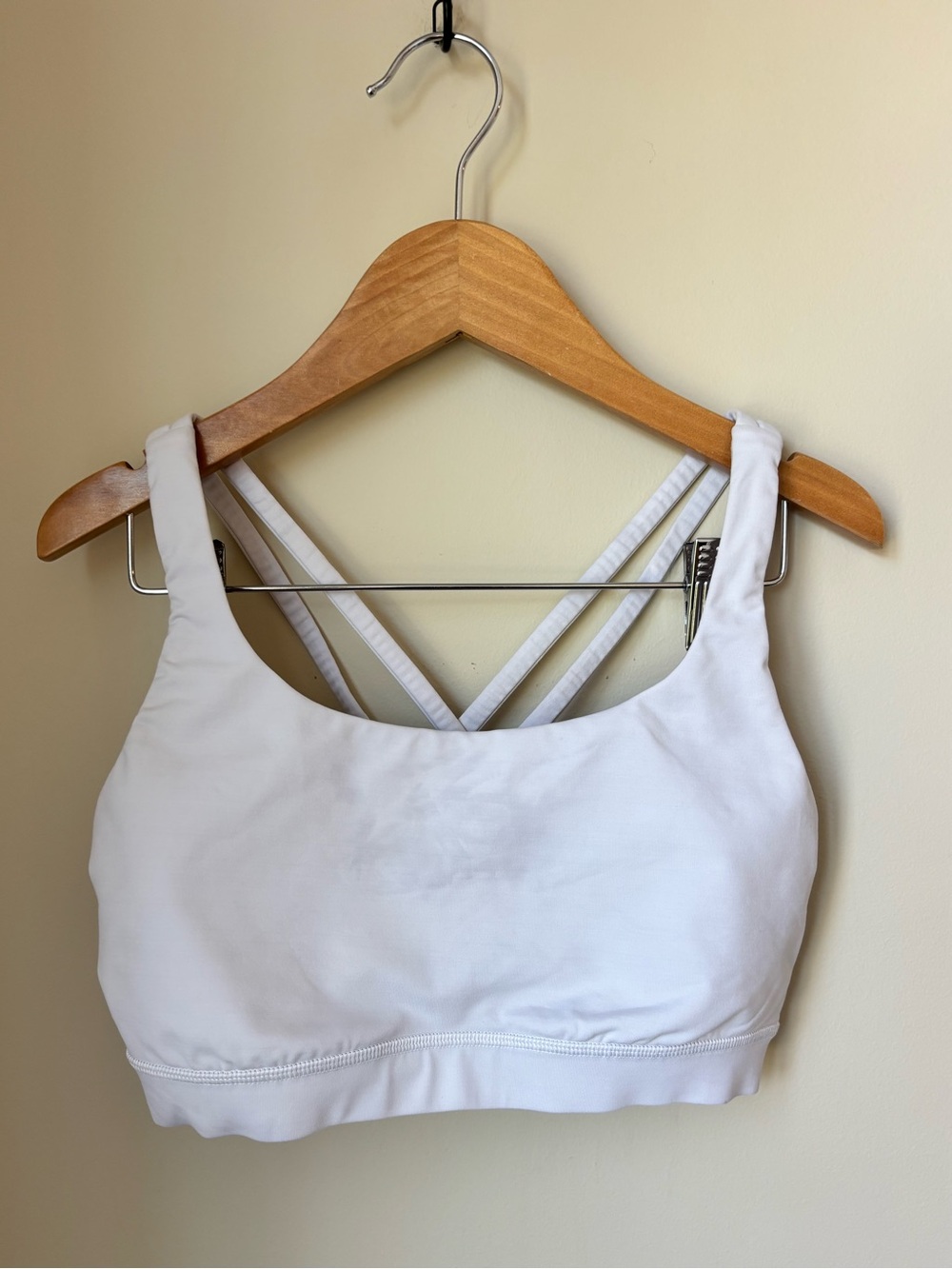 lululemon athletica White Strappy Back Sports Bralette